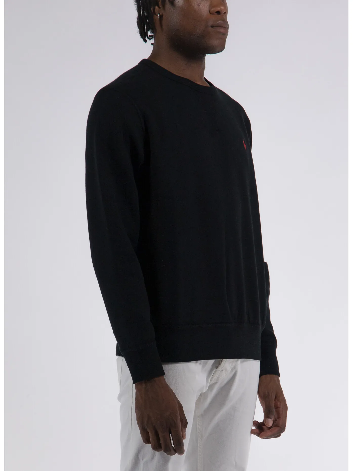     -POLO RALPH LAUREN    -FELPA GIROCOLLO CON LOGO RICAMATO-