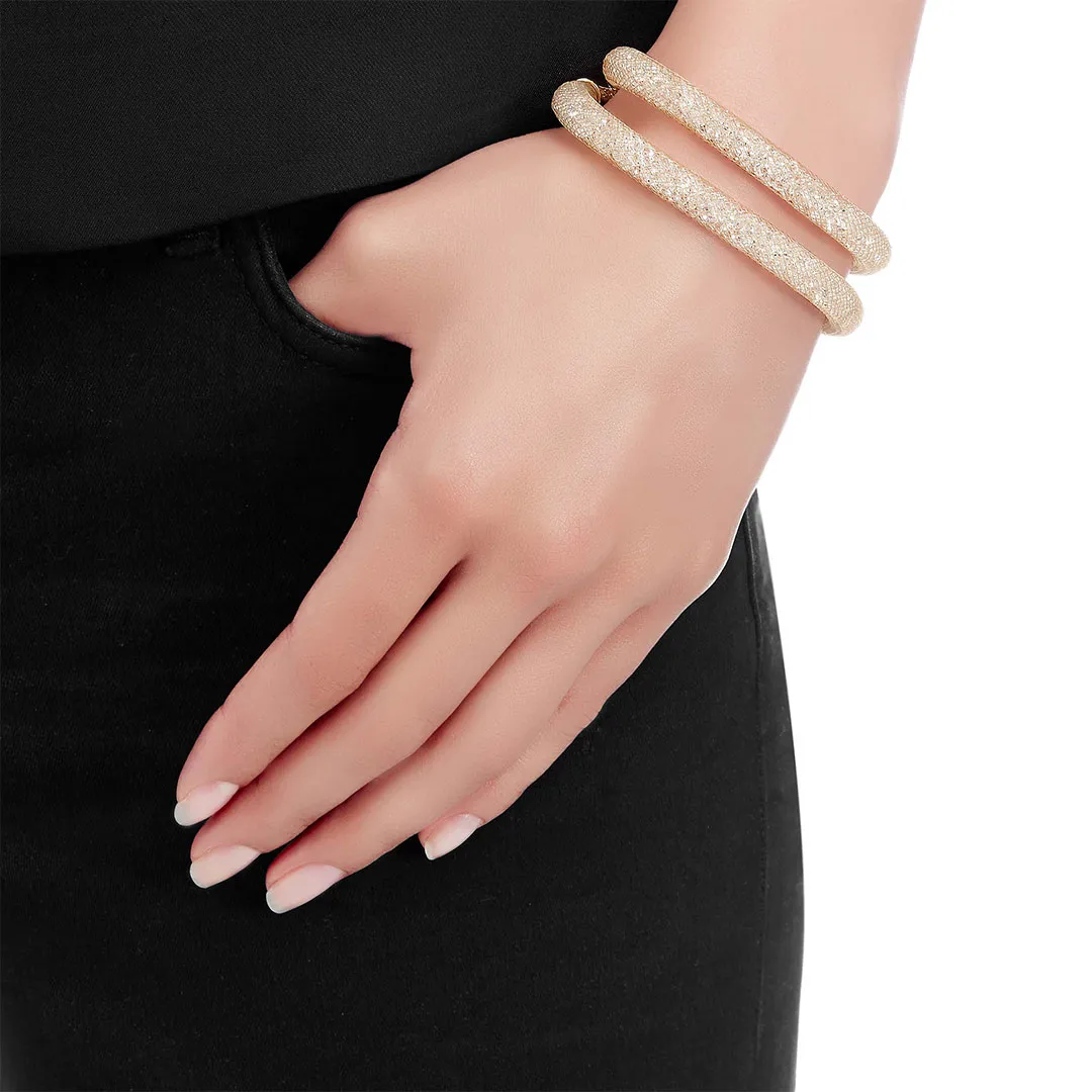 -Stardust Beige Double Braccialetto Swarovski 5102549