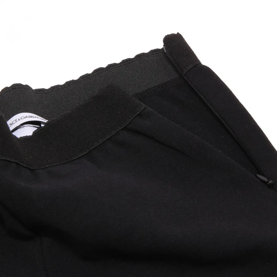 0980W leggings bimba DOLCE & GABBANA black viscose/wool pant kid