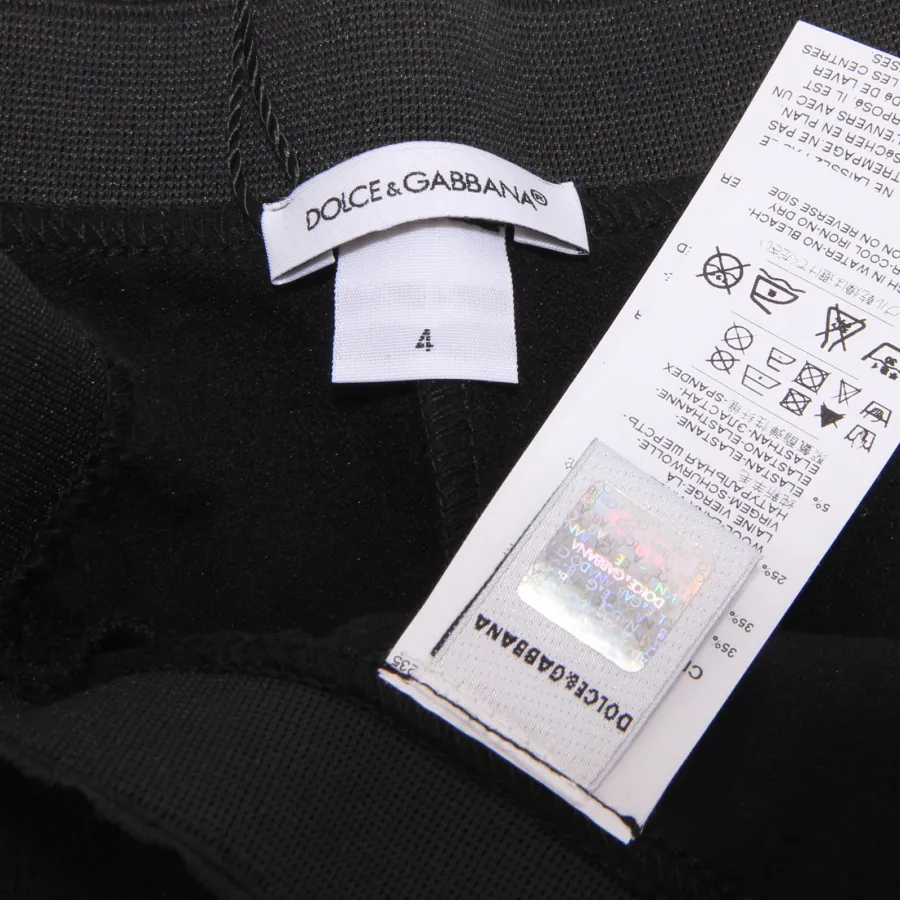 0980W leggings bimba DOLCE & GABBANA black viscose/wool pant kid