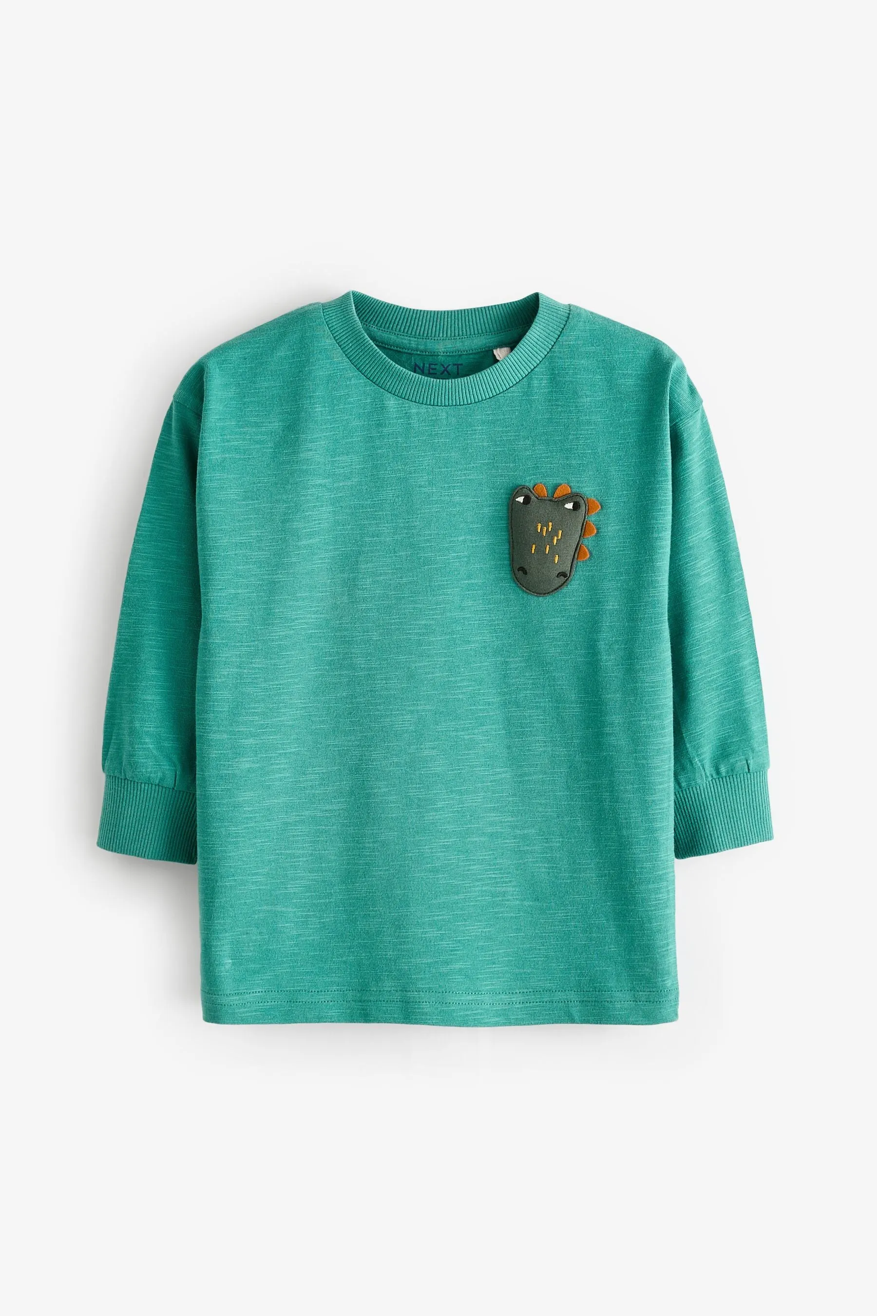 100% Cotton Long Sleeve Animal Print Character T-Shirts 3 Pack (3mths-7yrs)    