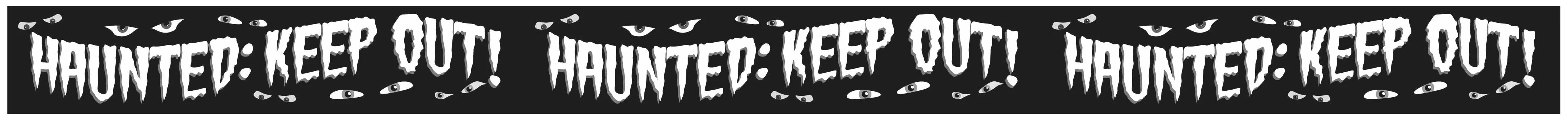 3 nastri adesivi Zombie Zone Halloween 9,10m