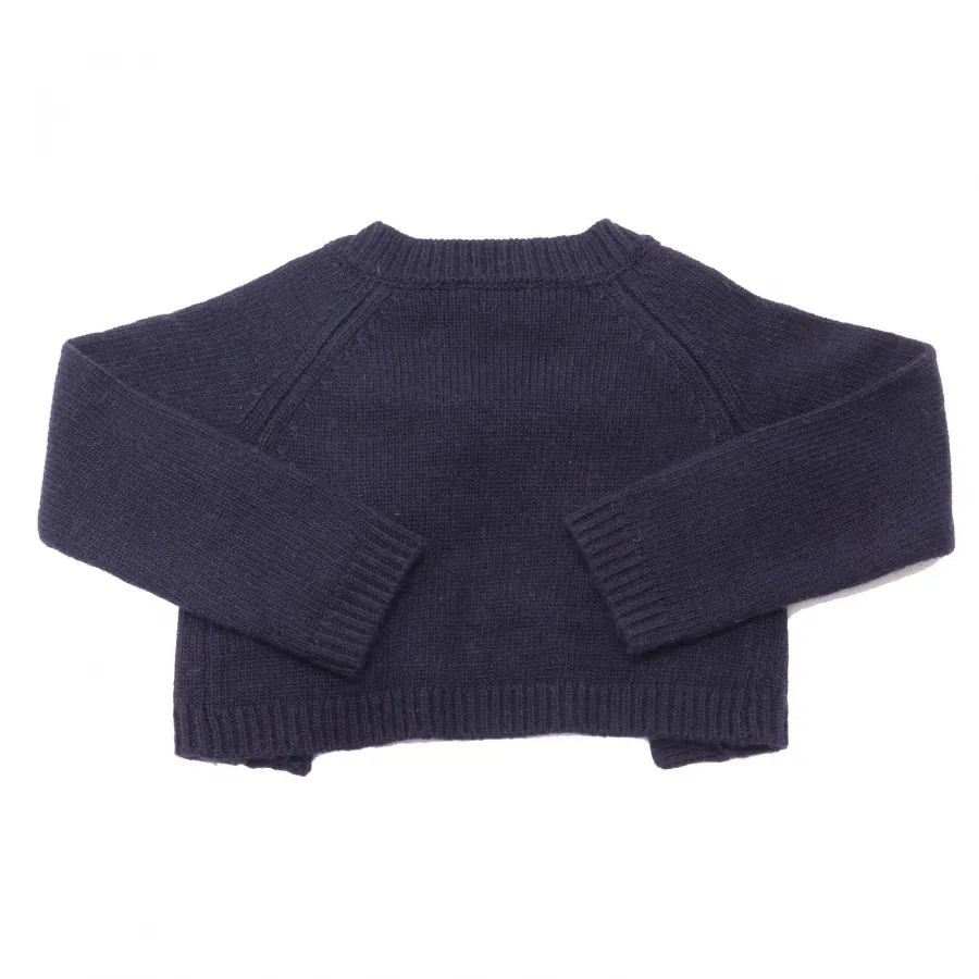 8137AD cardigan bimba girl MONNALISA blue/bow sweater kids