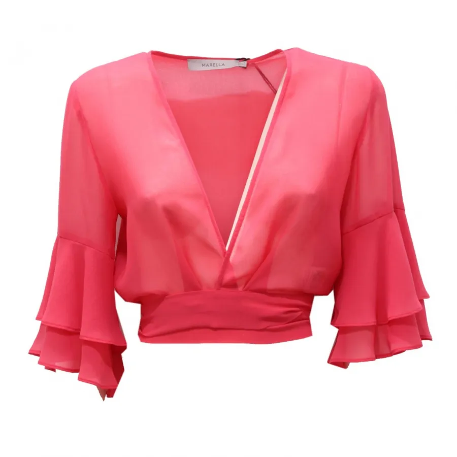9291AH coprispalle donna MARELLA BAITA maniche 3/4 women fucsia 