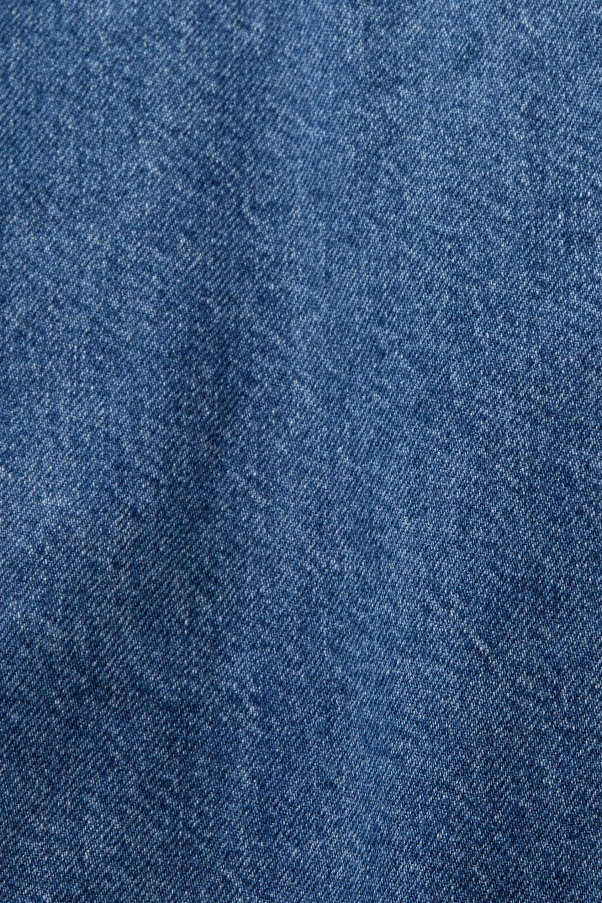 Abito mini a camicia in denim
