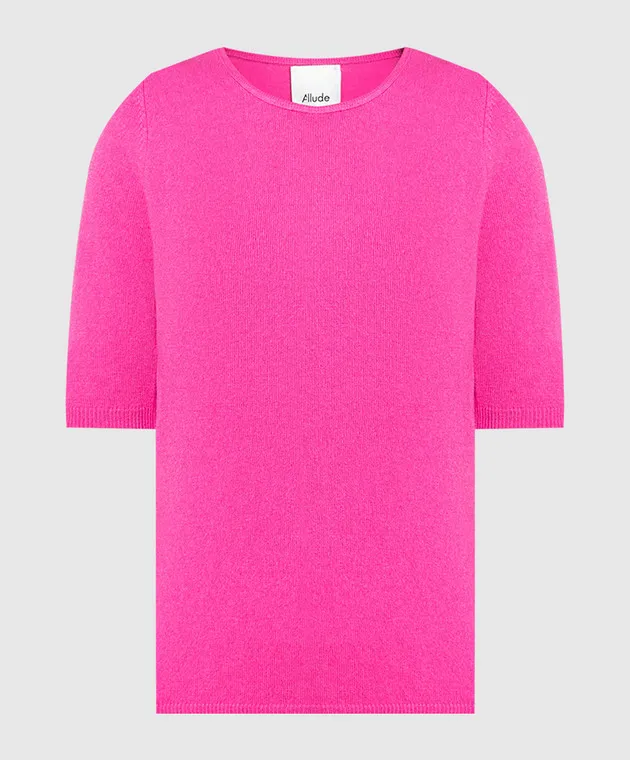 Allude Maglia rosa in lana e cashmere 23517033