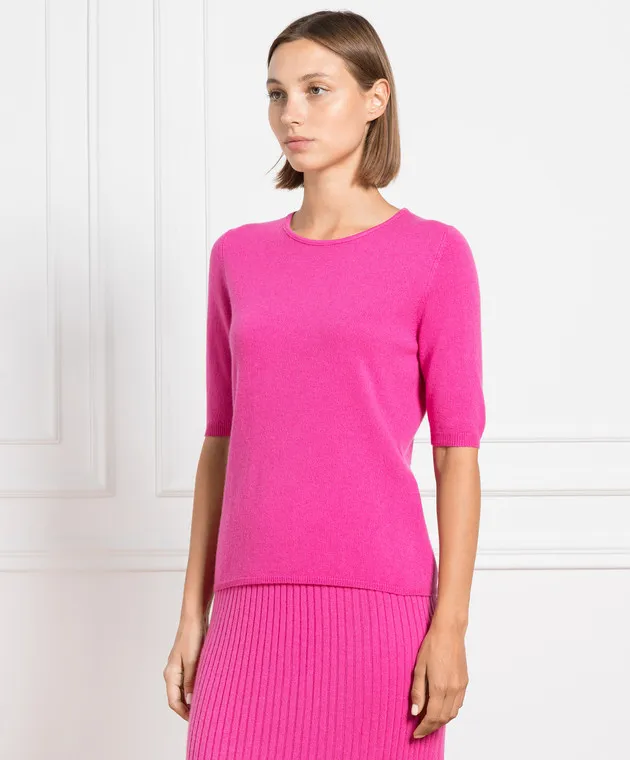 Allude Maglia rosa in lana e cashmere 23517033