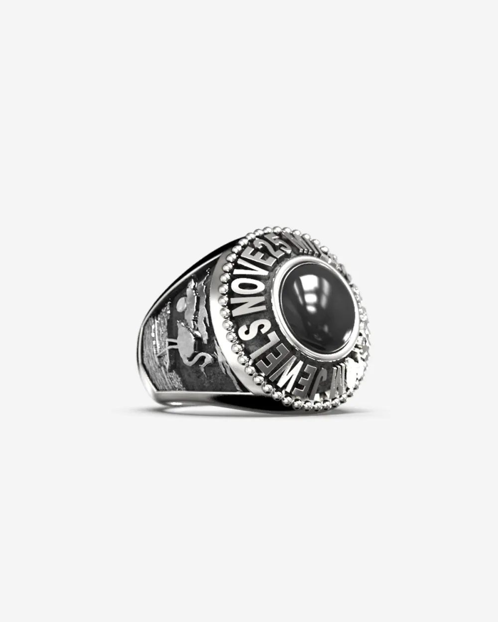 ANELLO CELEBRATIVO TONDO MINI PERSONALIZZABILE IN ARGENTO
