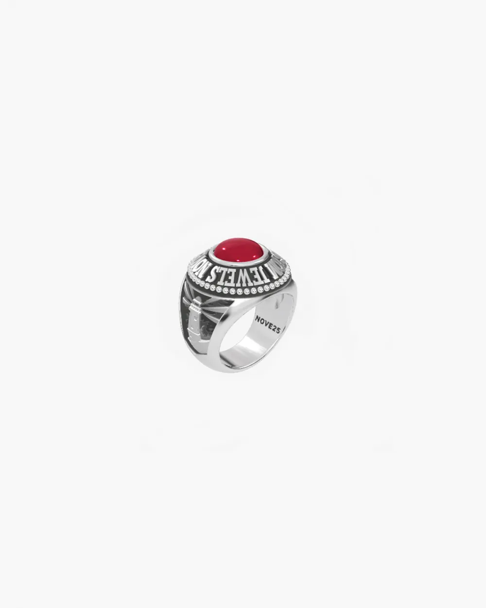 ANELLO CELEBRATIVO TONDO MINI PERSONALIZZABILE IN ARGENTO