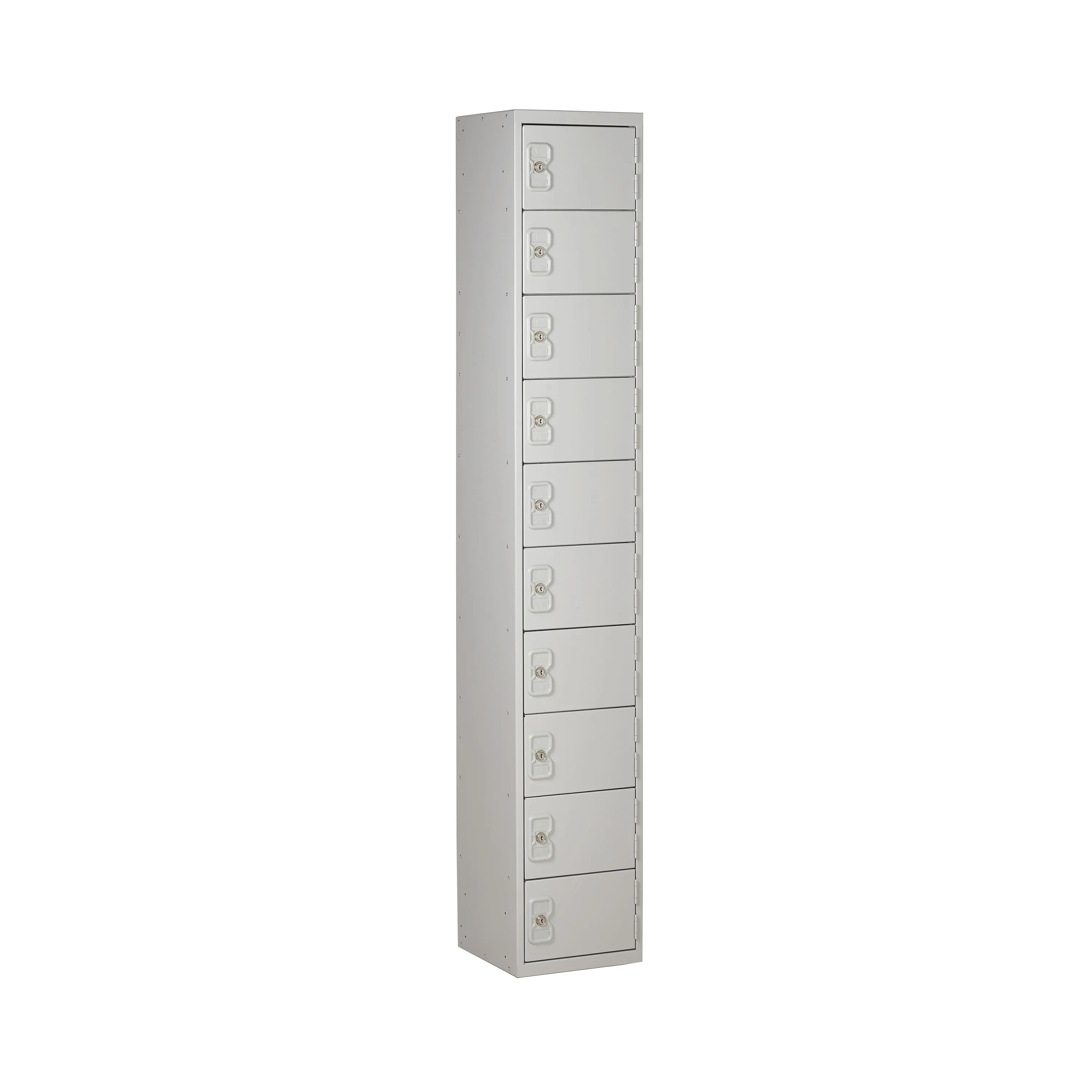 Armadietto Acciaio Grigio chiaro RS PRO 10 porta No, 1800 mm x 300 mm x 450mm