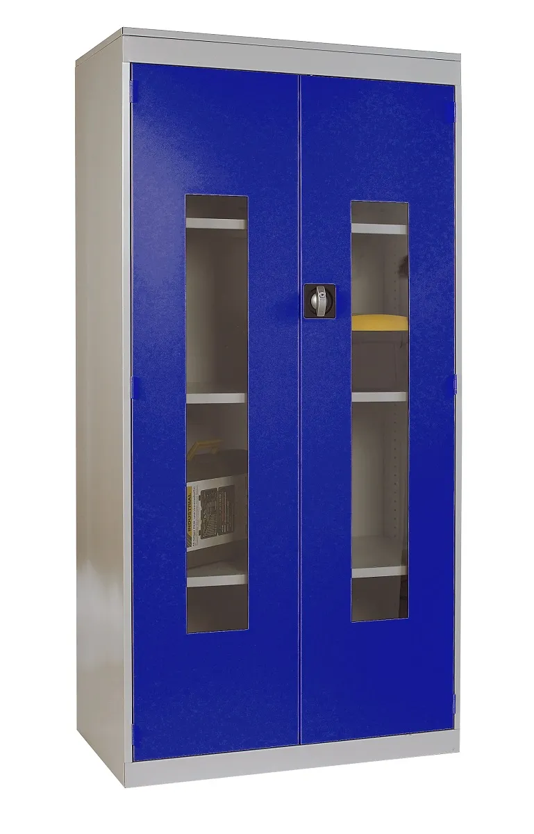 Armadietto da pavimento a 2 ante RS PRO in Acciaio, 1820 x 915 x 505mm, 3 ripiani