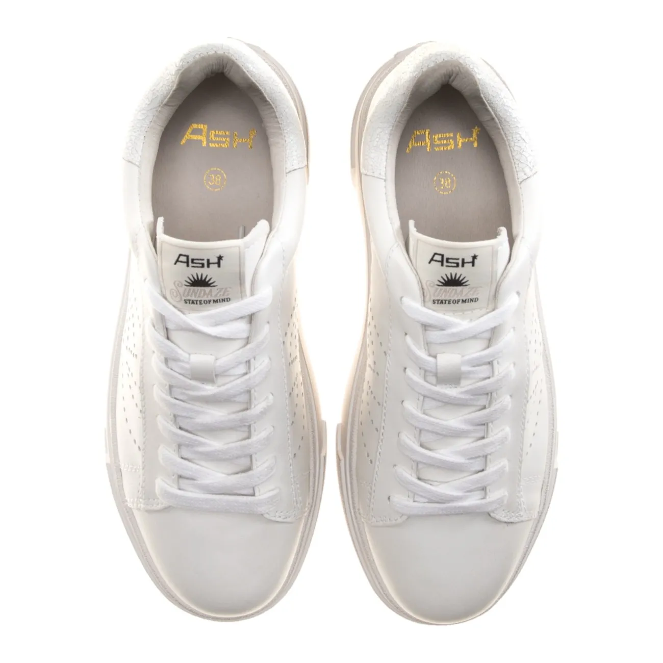 Ash sneakers platform Santana bianche