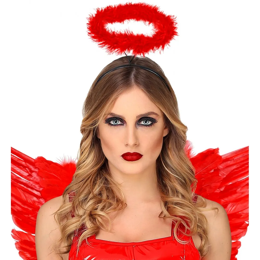 Aureola rossa da diavolessa halloween
