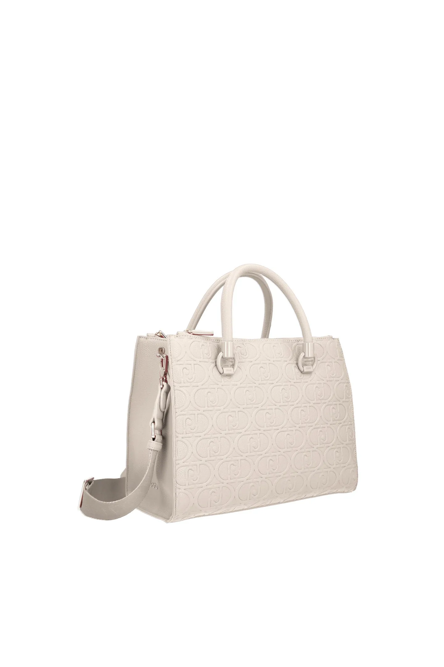 Bag with Embossed Lettering / White