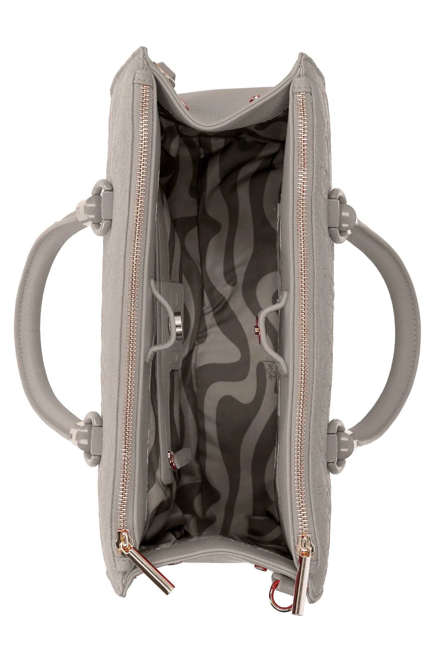 Bag with Embossed Lettering / White