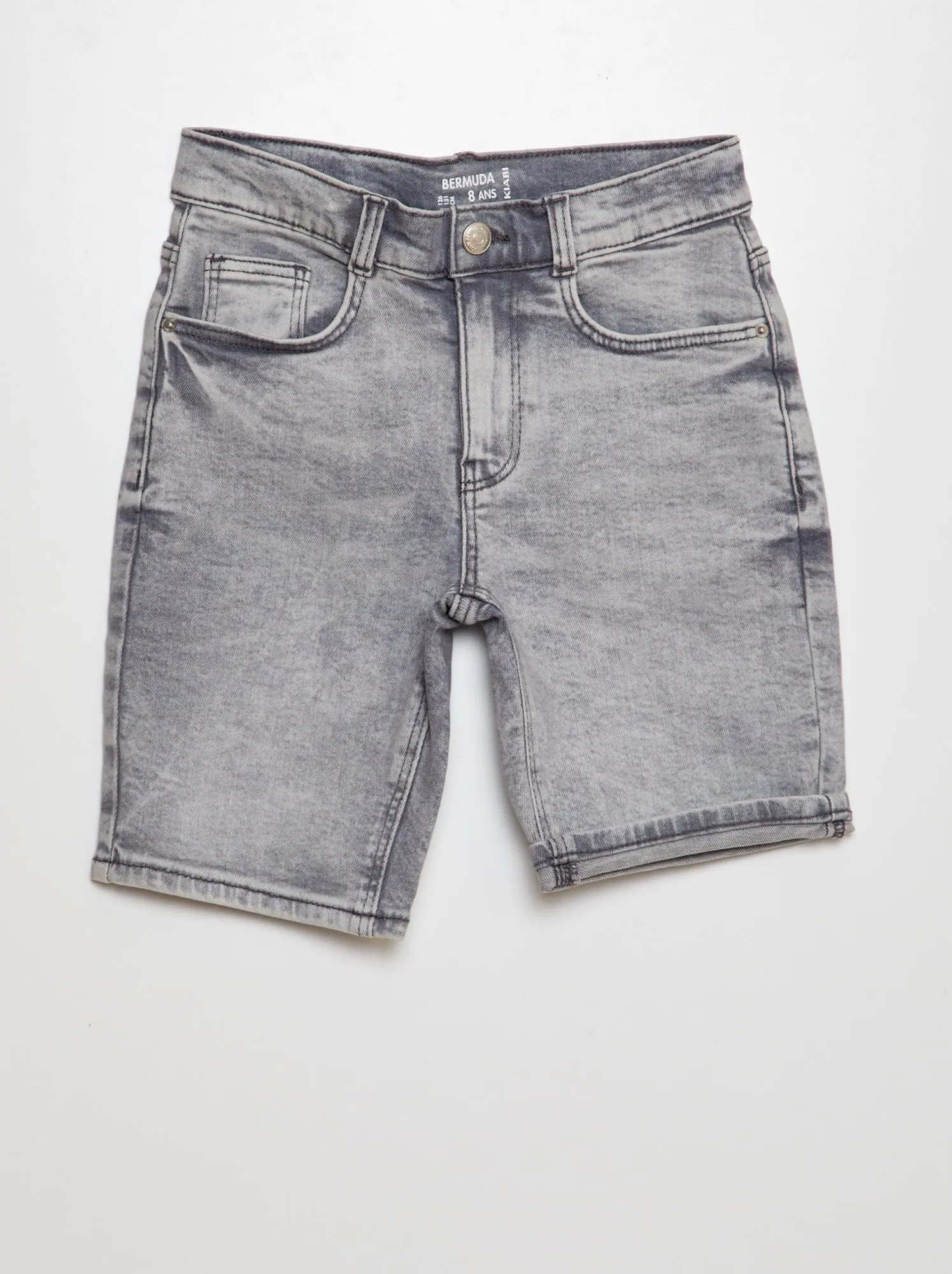 Bermuda in jeans - GRIGIO