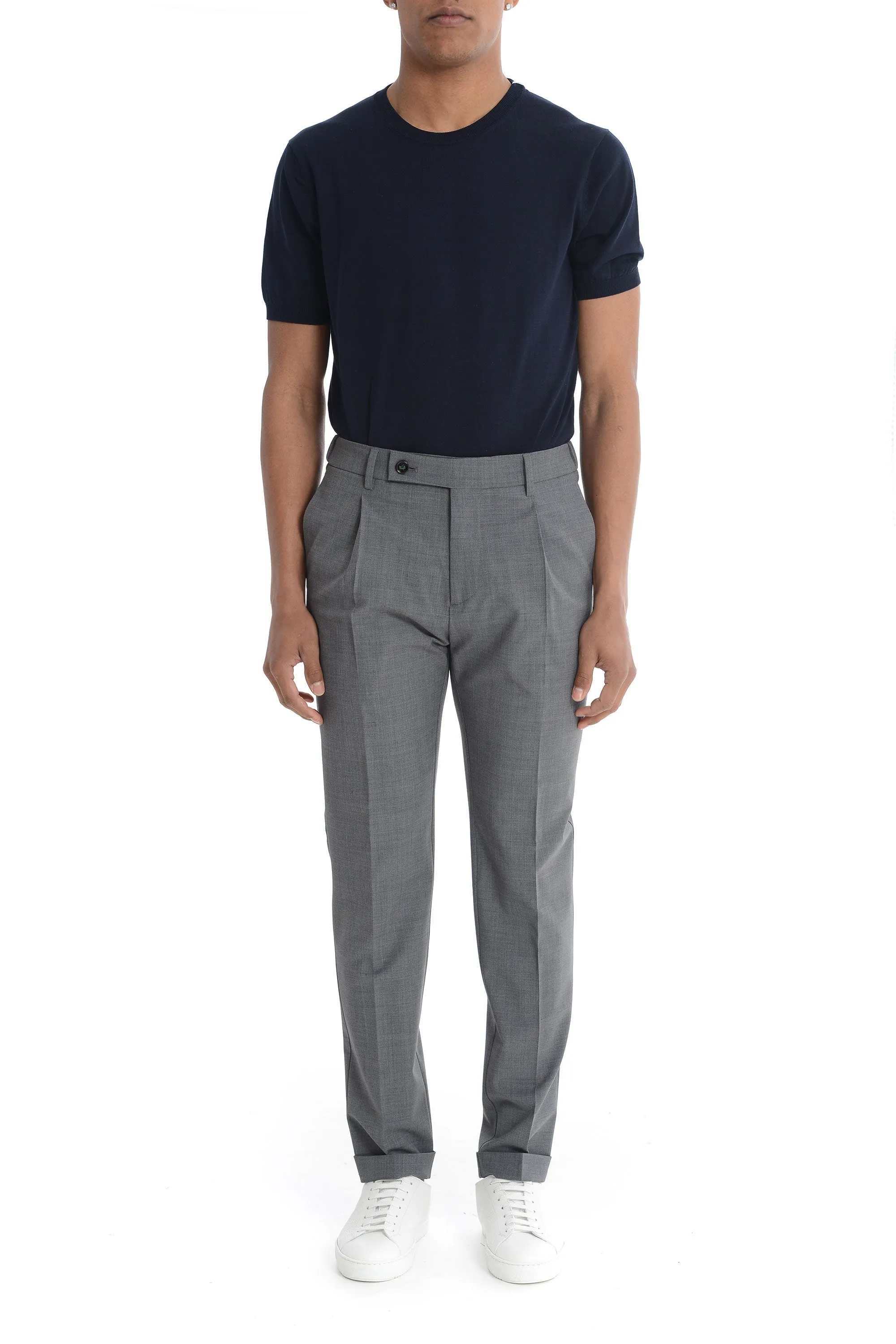 Berwich Pantalone Grigio Uomo Retro