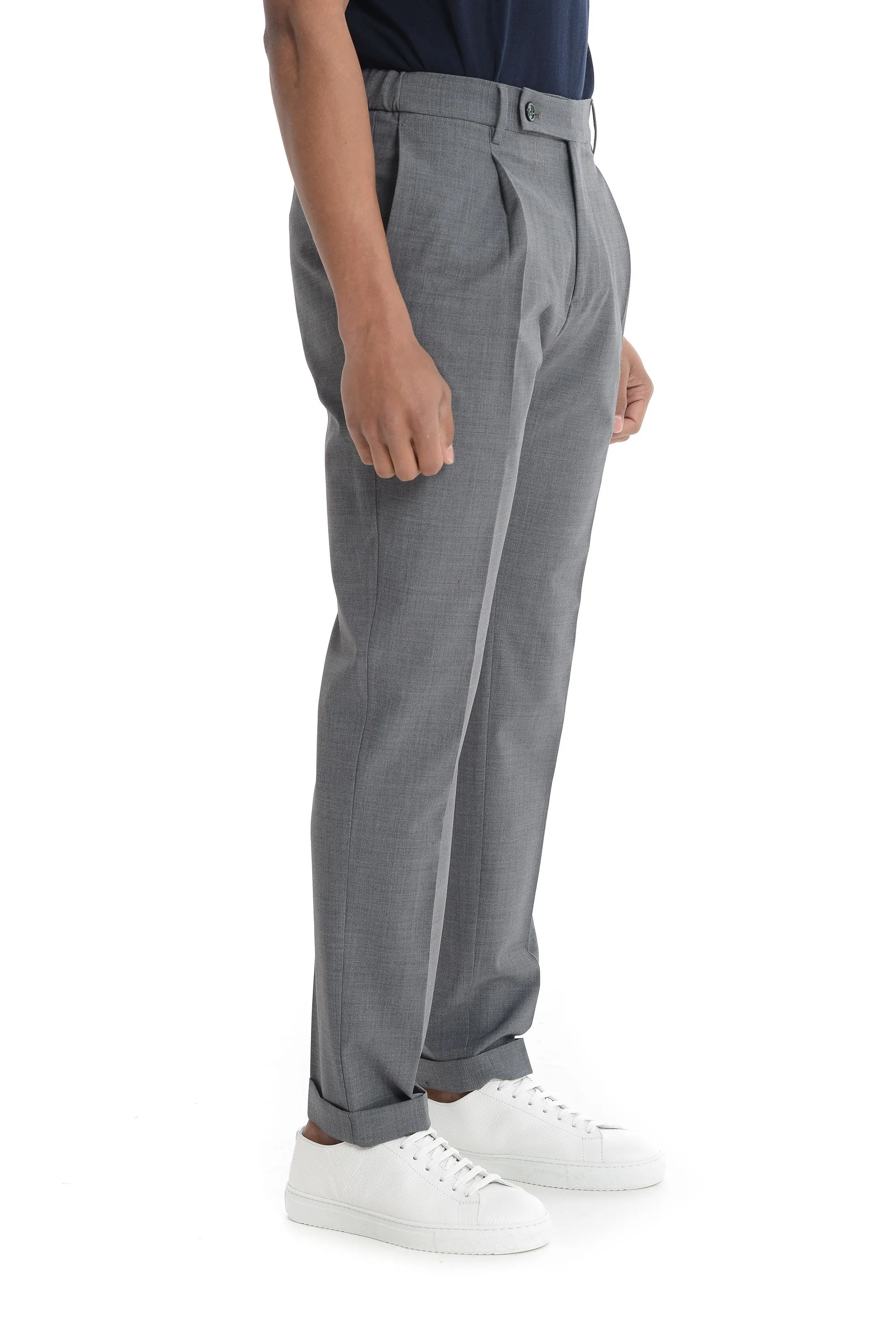 Berwich Pantalone Grigio Uomo Retro