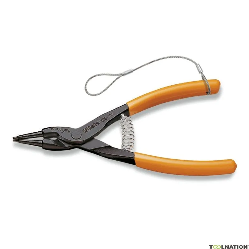 Beta 010364014 1036Hs Pinze per anelli di sicurezza punte dritte 140x1,3 L mm