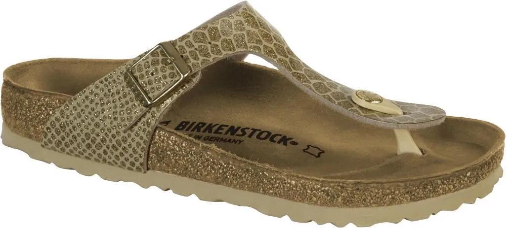 Birkenstock 1011770 Gizeh magic snake gold, Birko Flor 