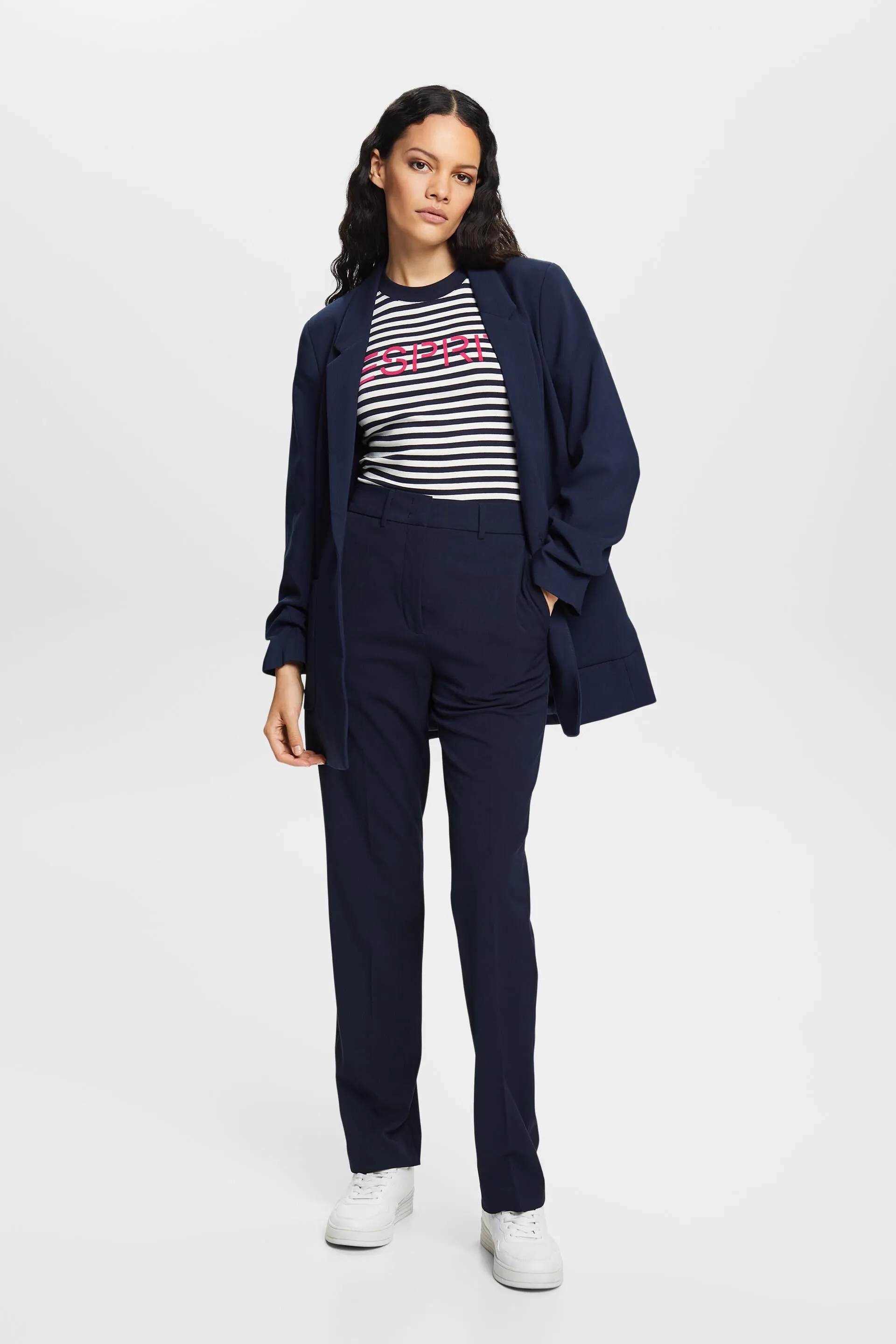 Blazer con maniche drappeggiate