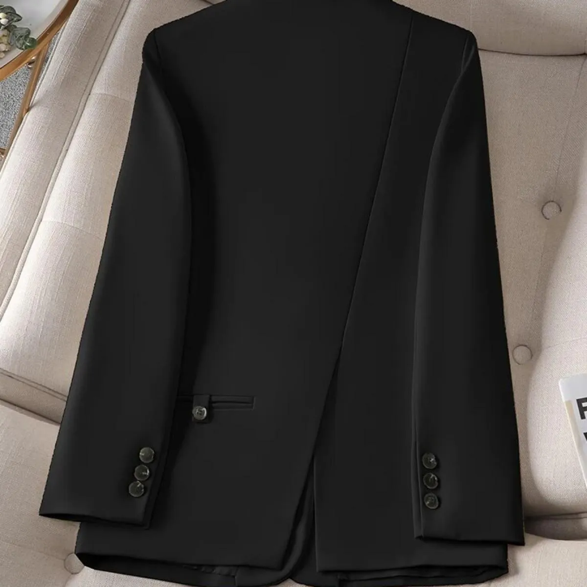 Blazer da donna casual autunno inverno da donna nero rosa albicocca manica lunga giacca dritta femminile blazer