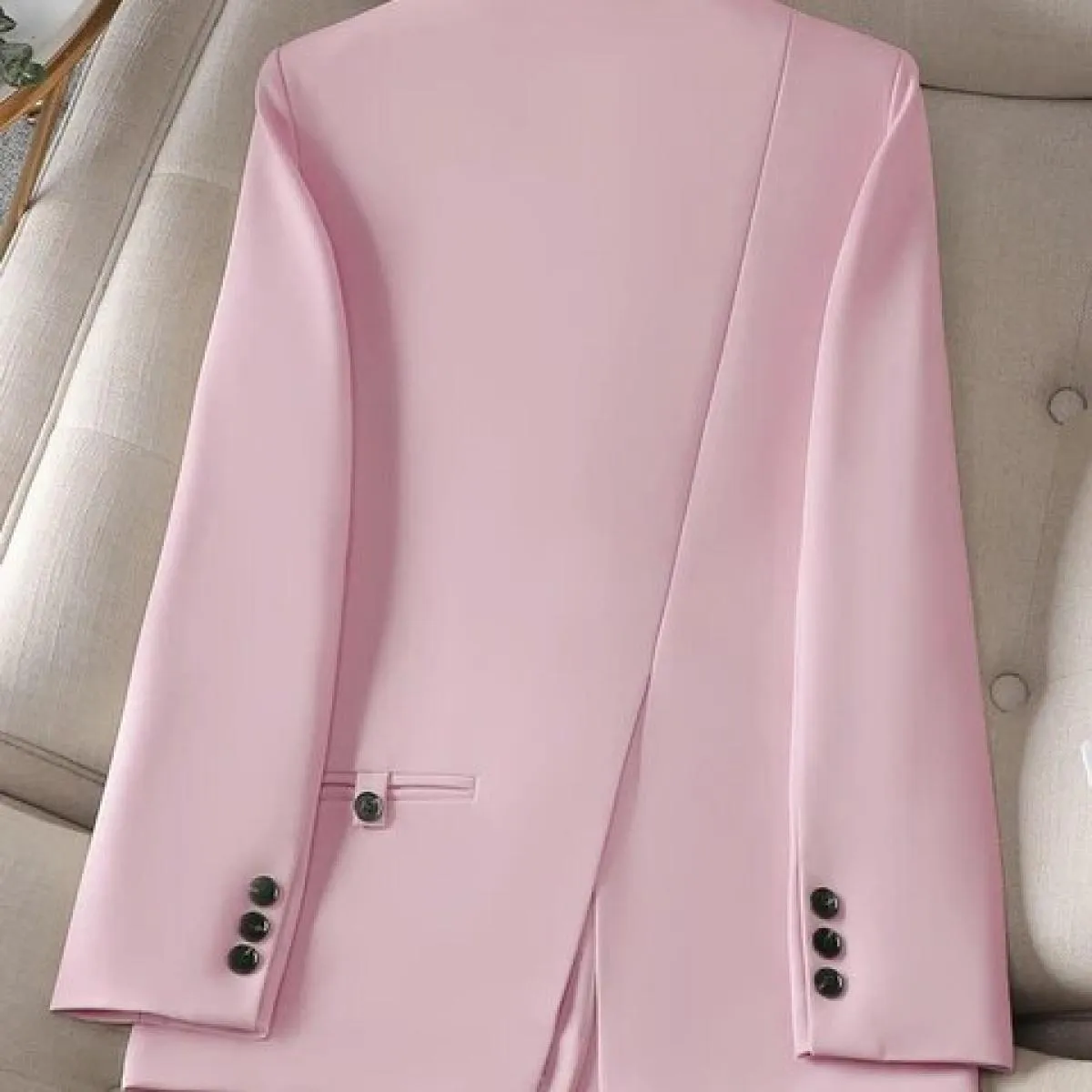 Blazer da donna casual autunno inverno da donna nero rosa albicocca manica lunga giacca dritta femminile blazer