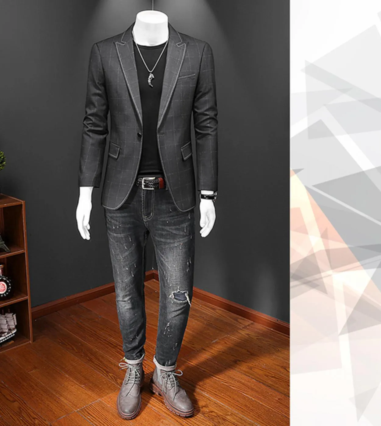 Blazer da uomo di design di lusso Blazer casual slim fit Nuova giacca blazer scozzese autunno primavera 5xl Grigio scuro Hommes