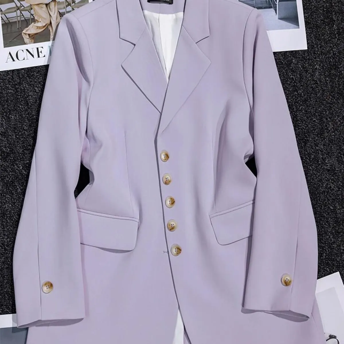 Blazer viola Camicia nera Donna Giacca blazer rossa casual Blazer viola Giacche Blazer