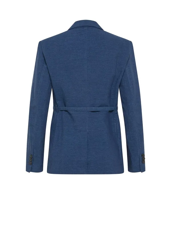 Blu Linen Blazer