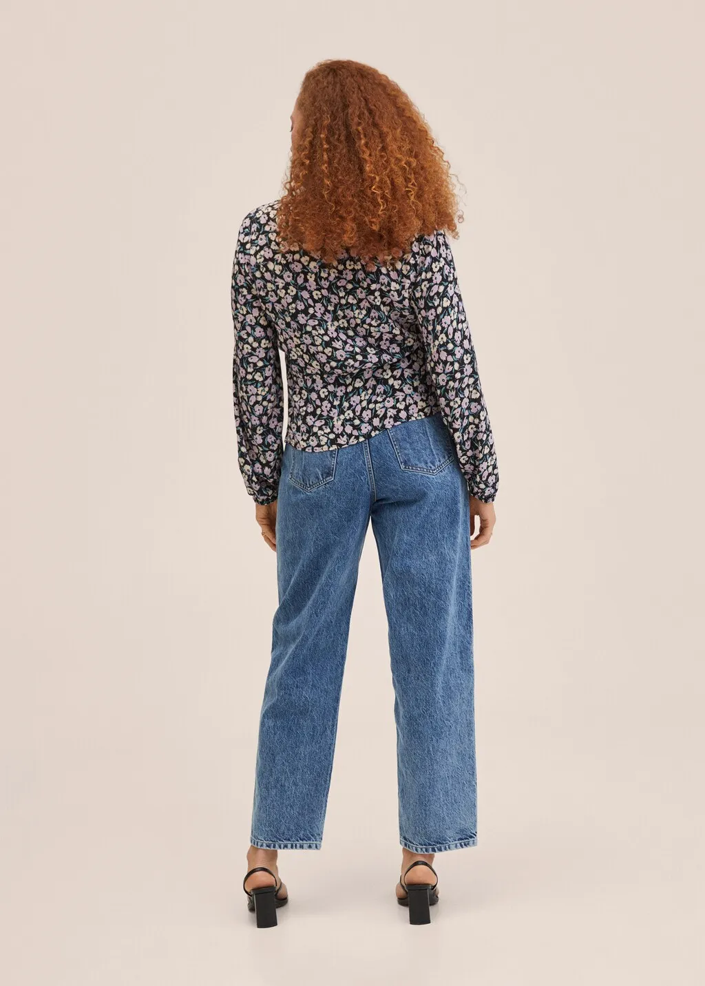 Blusa stampa fiori