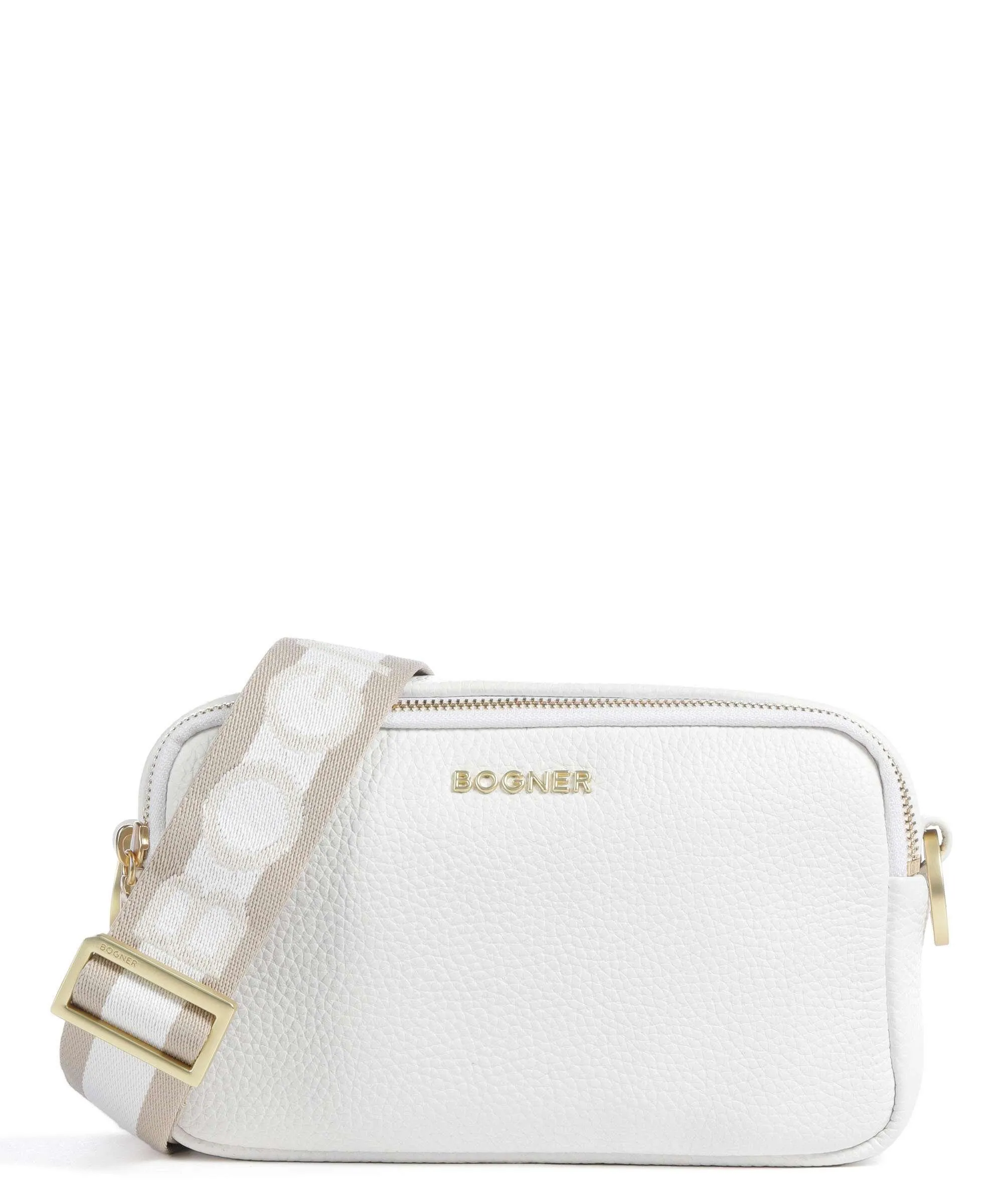  Bogner Andermatt Avy Borsa a tracolla pelle bianco  