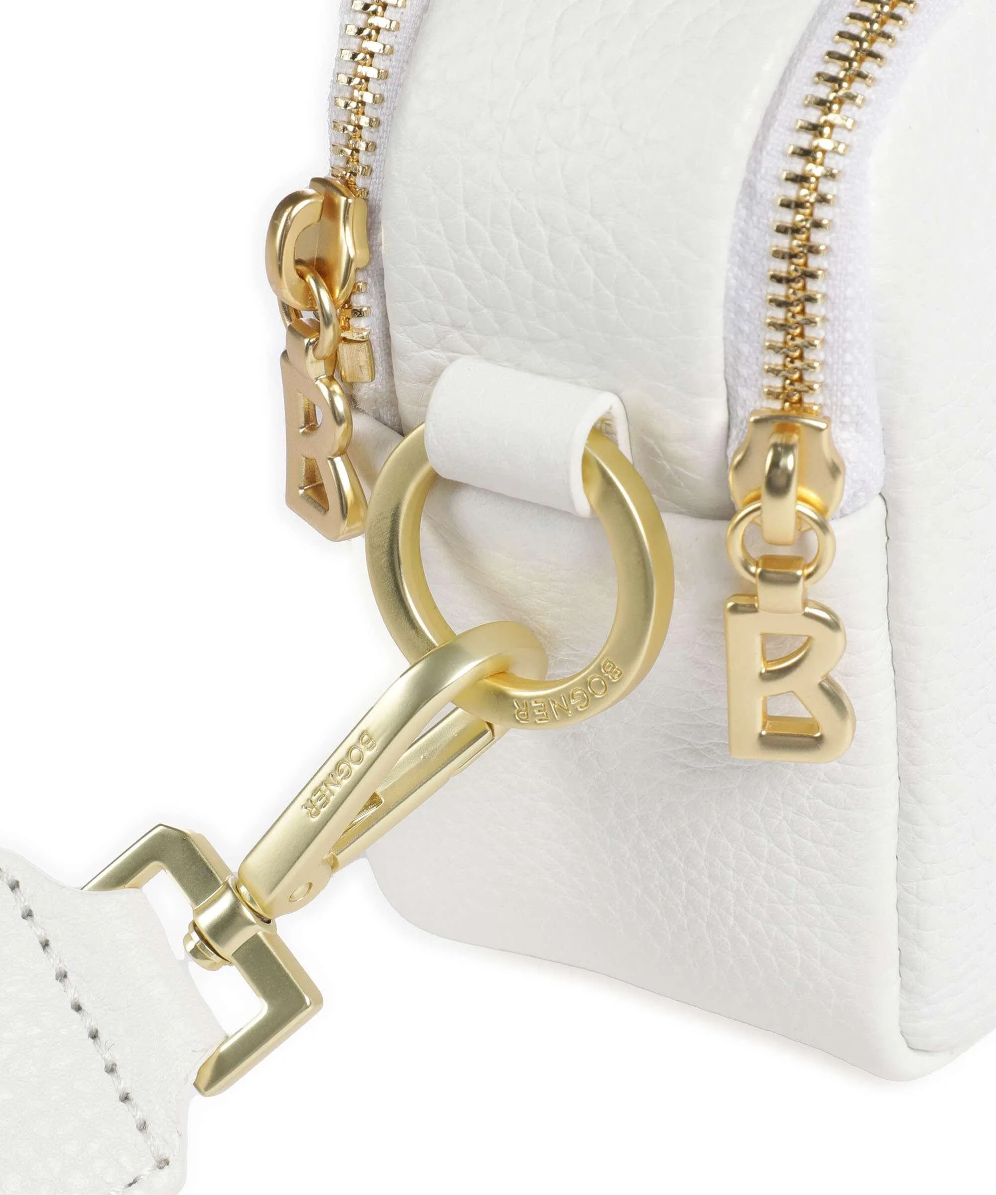  Bogner Andermatt Avy Borsa a tracolla pelle bianco  