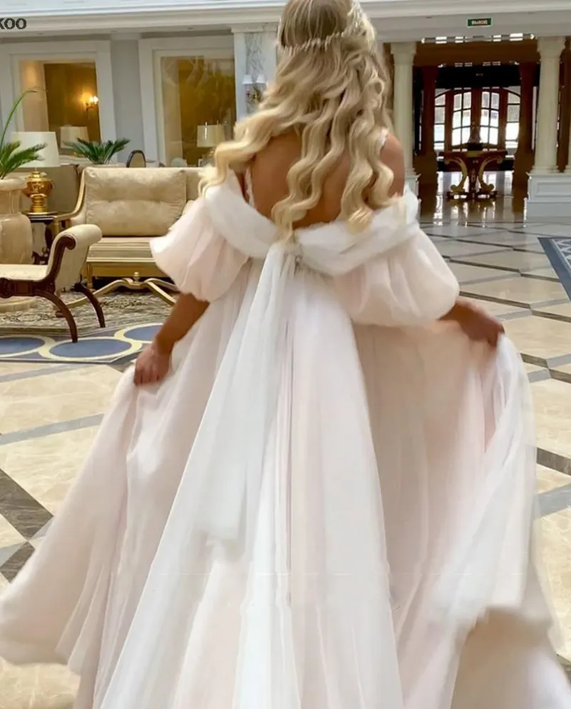 Boho Sweetheart Abito da sposa A Line Pizzo Abiti da sposa Cinghie laterali Sp