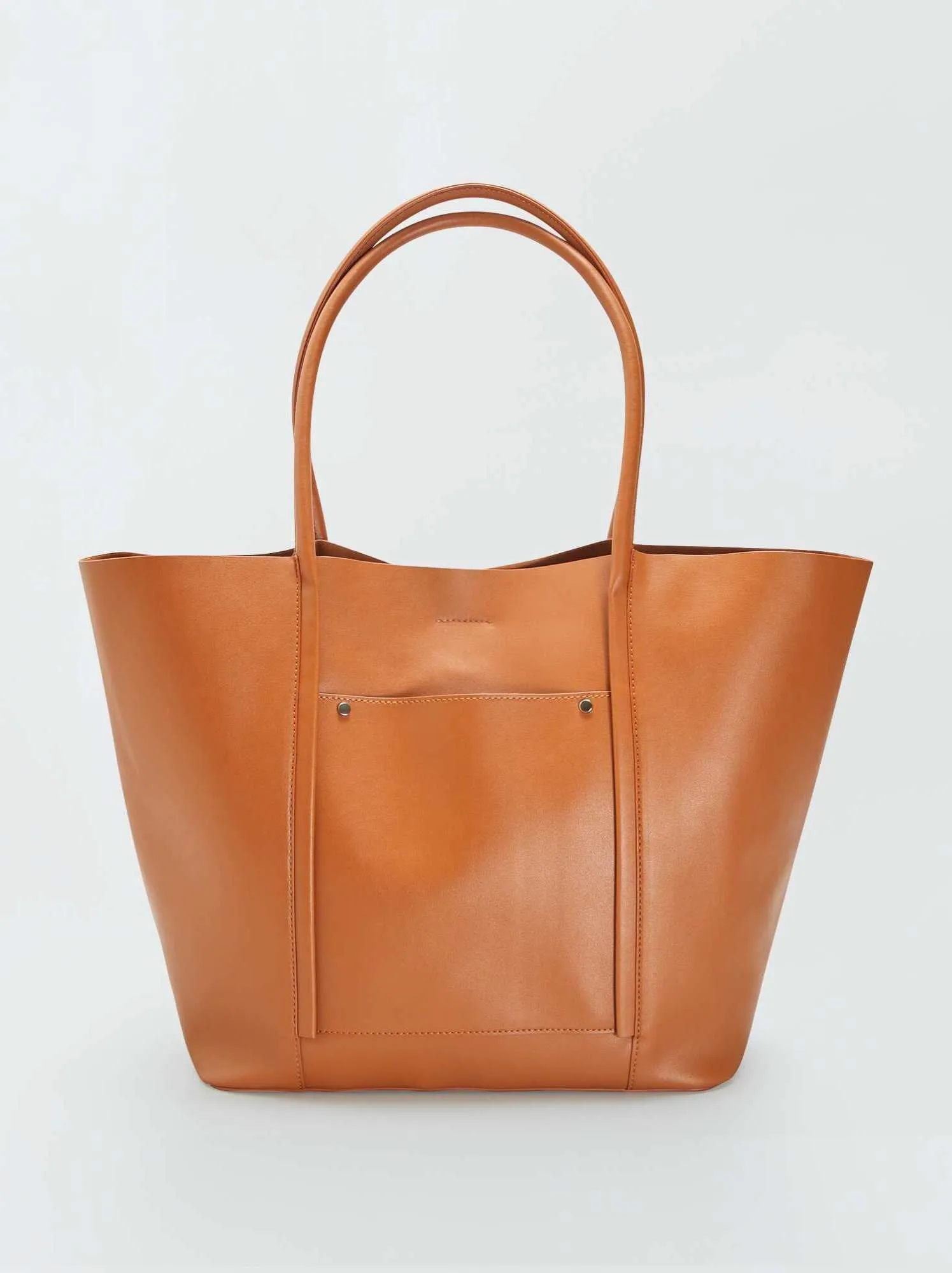 Borsa a forma di shopping bag - MARRONE