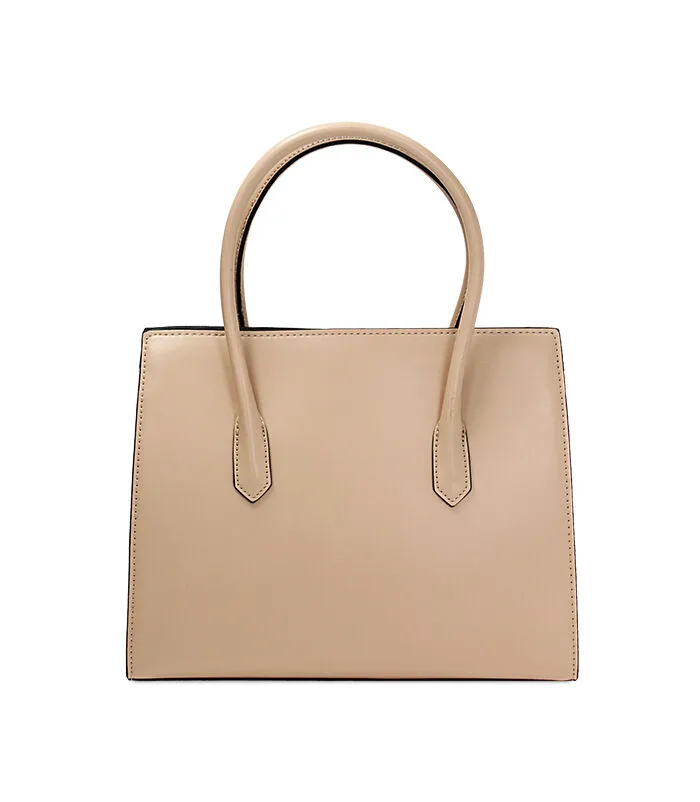 Borsa a mano beige rigida