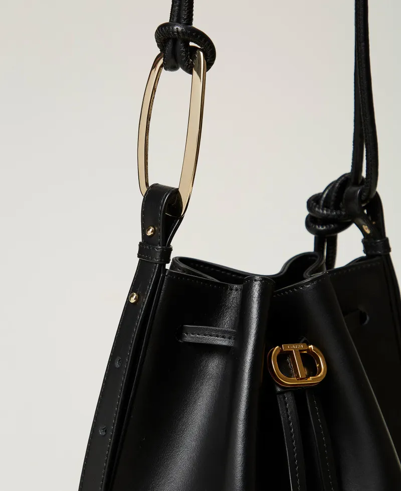 Borsa a secchiello 'Jane' in pelle