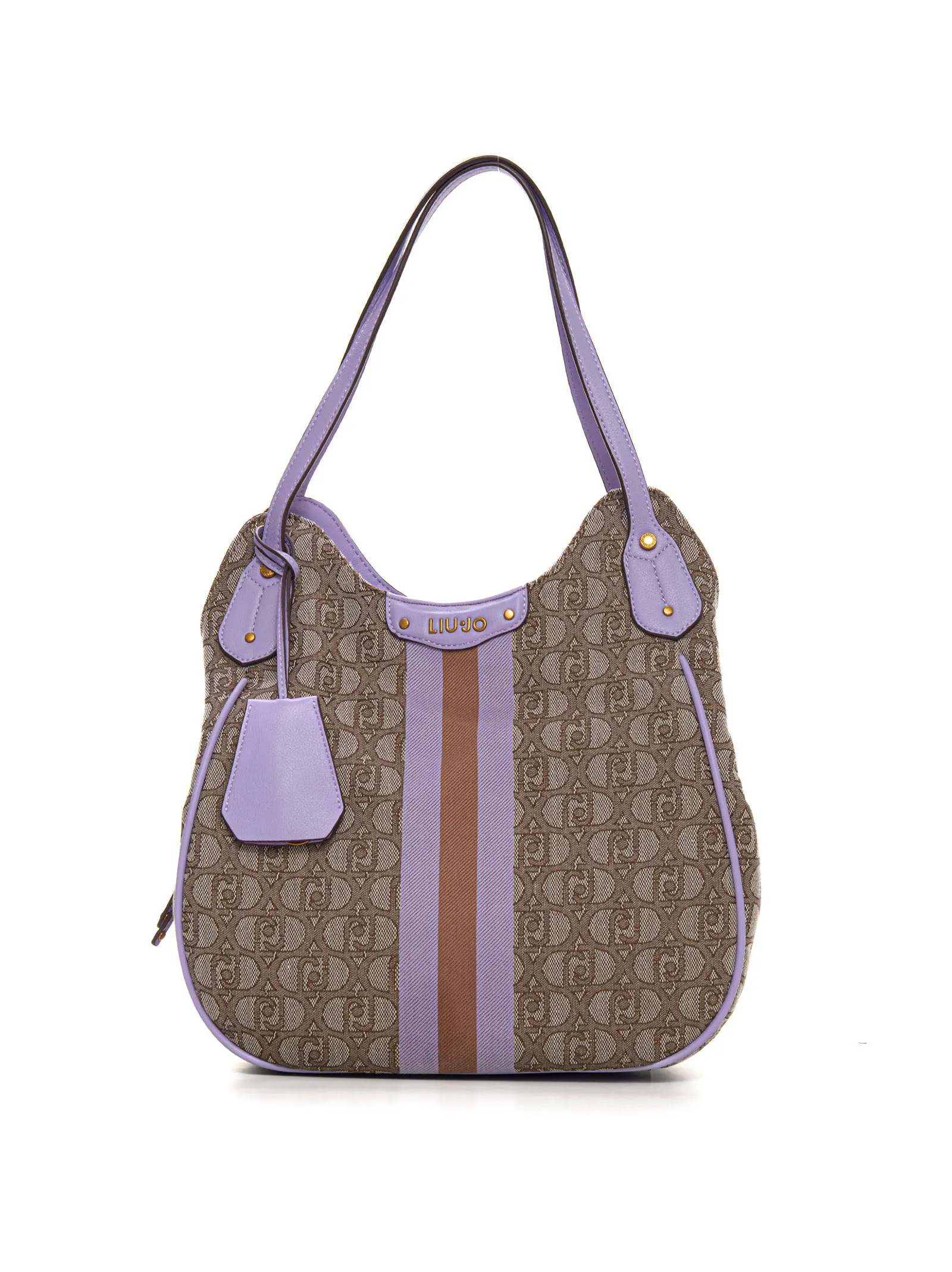 Borsa a secchiello Satchel  Beige-lilla Liu Jo Donna