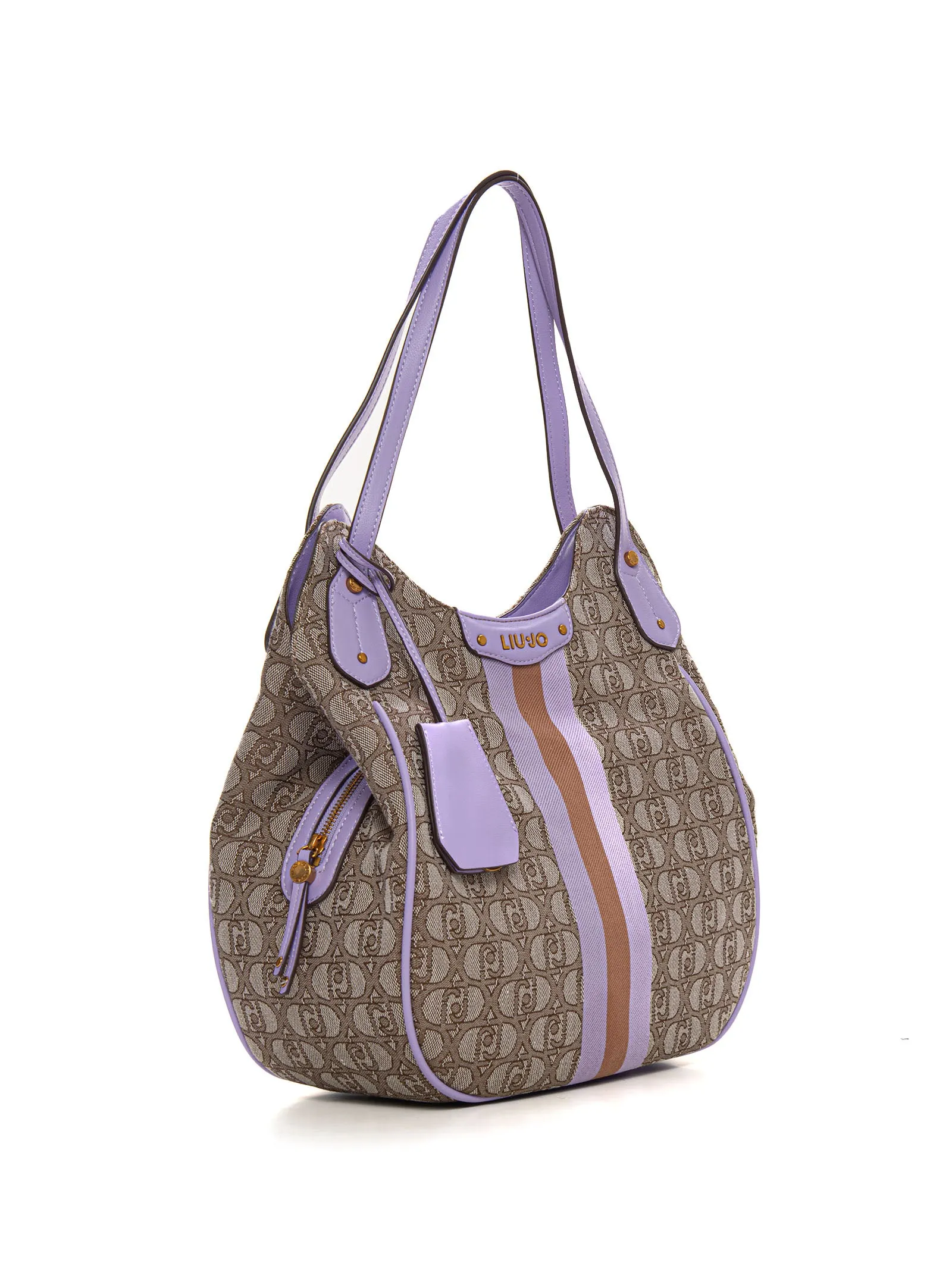 Borsa a secchiello Satchel  Beige-lilla Liu Jo Donna