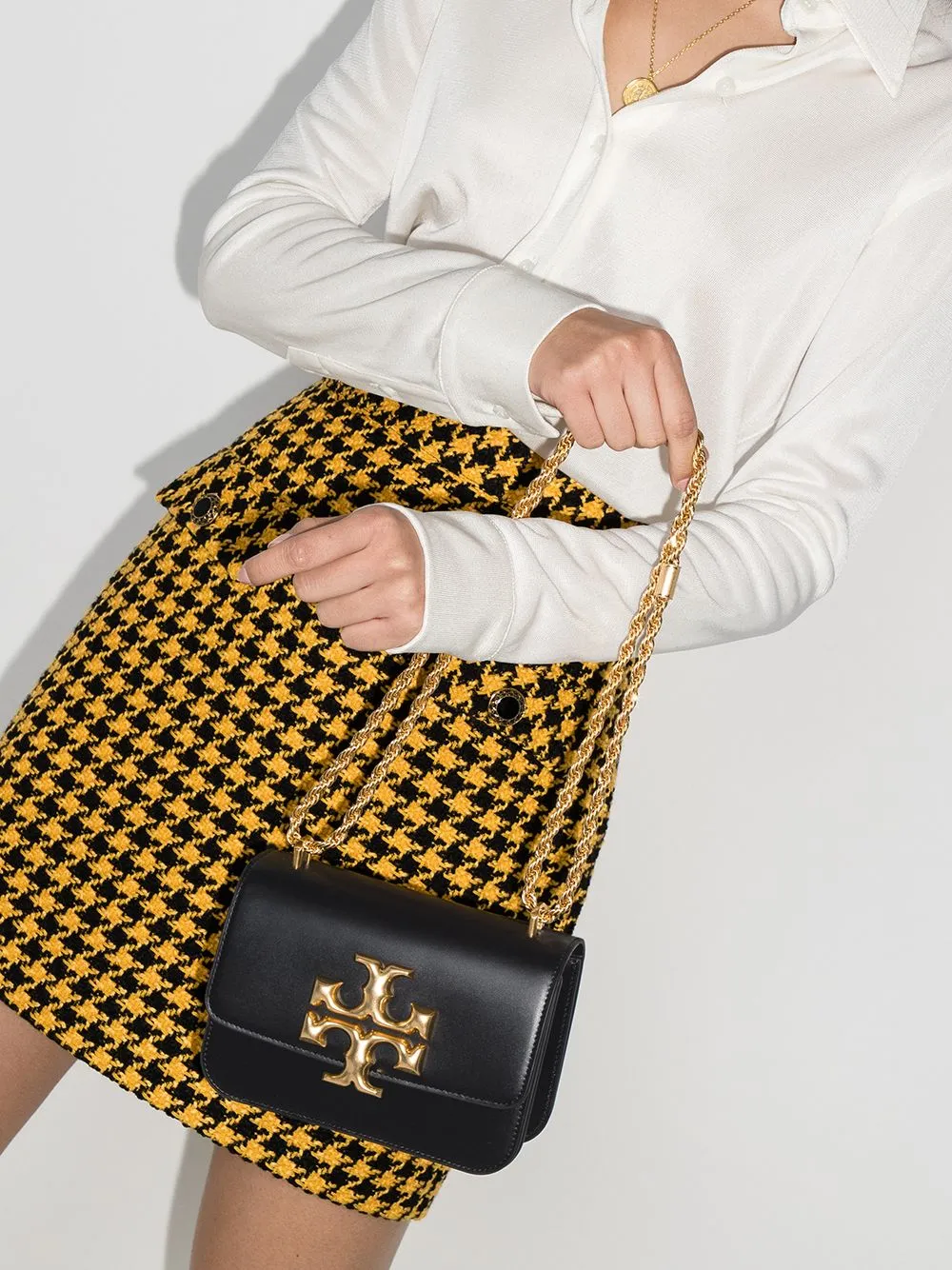 Borsa a spalla Eleanor in nero - TORY BURCH - donna
