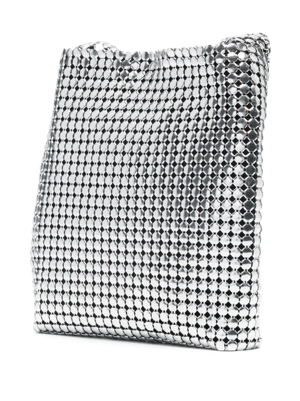 Borsa a spalla Pixel in argento - donna