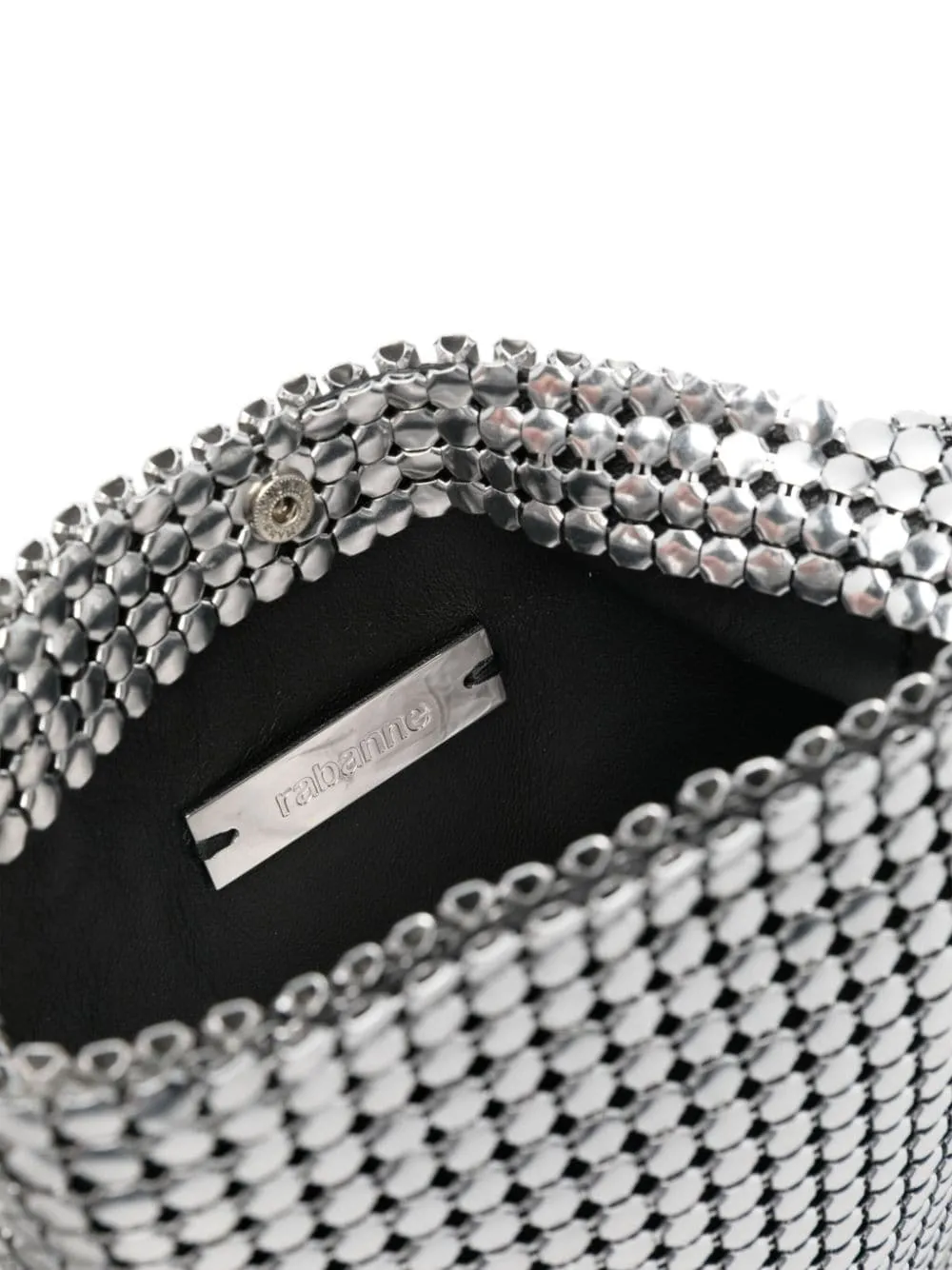Borsa a spalla Pixel in argento - donna