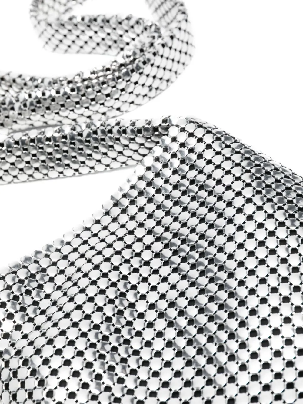 Borsa a spalla Pixel in argento - donna