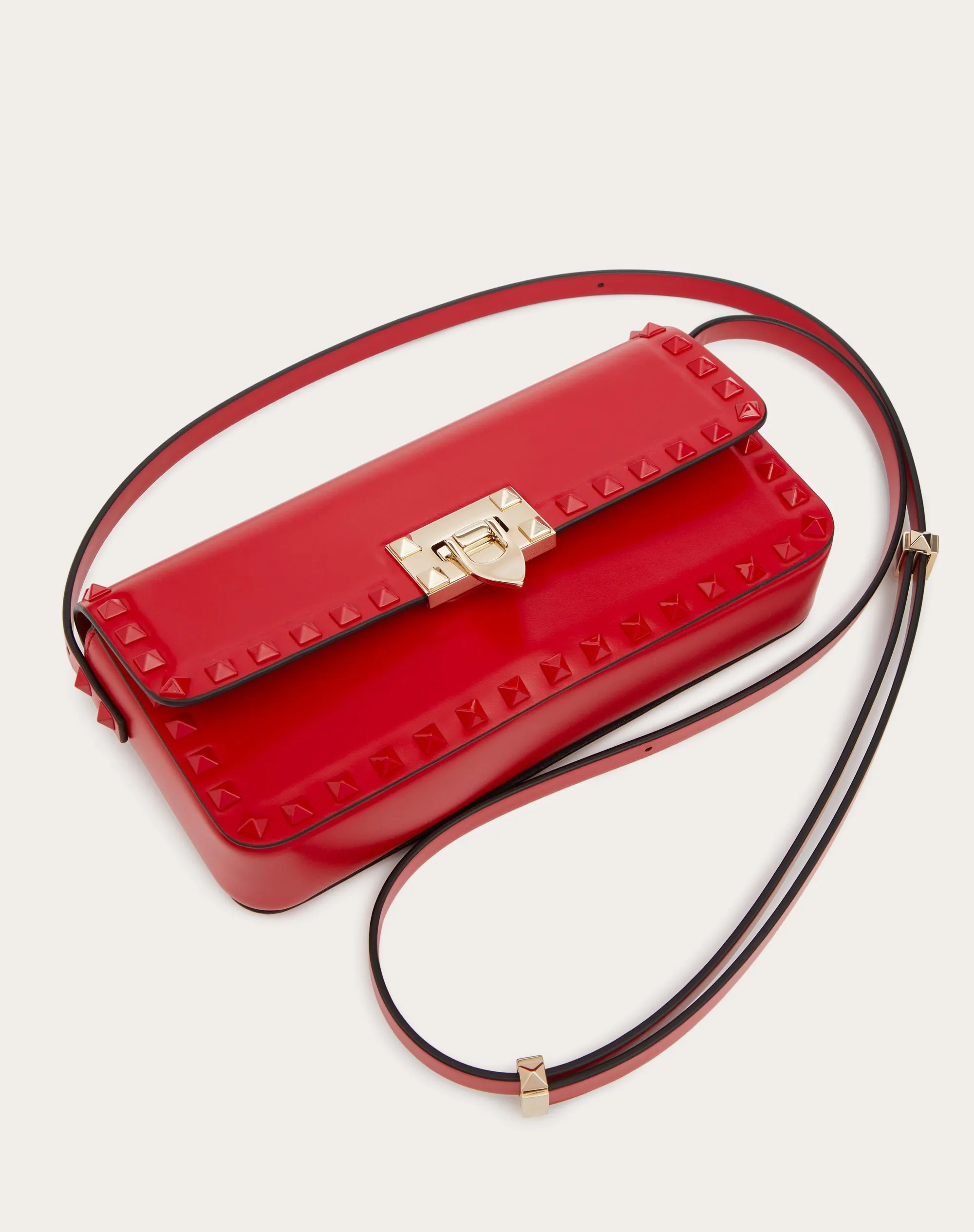 BORSA A SPALLA ROCKSTUD23 E/W IN VITELLO LISCIO