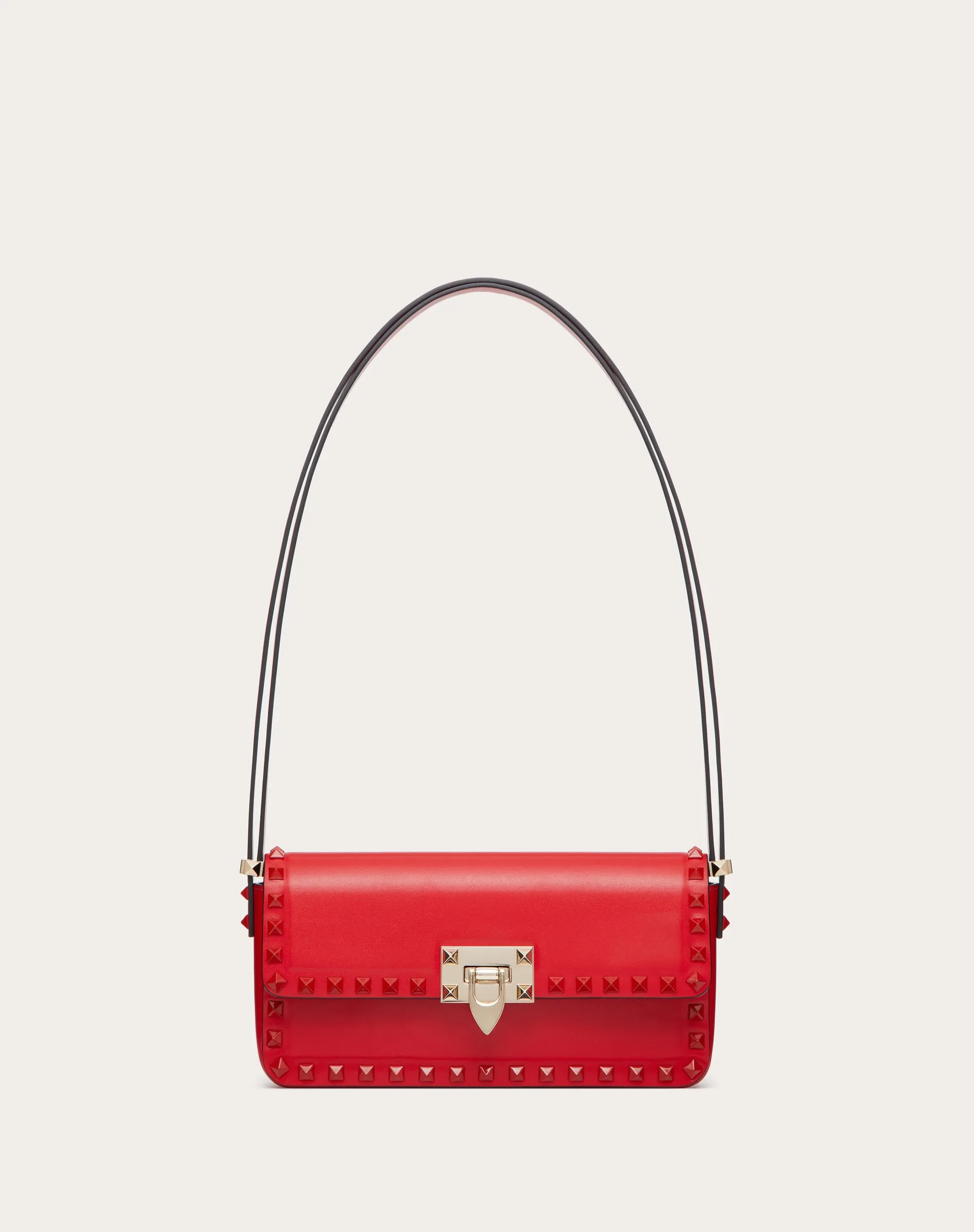 BORSA A SPALLA ROCKSTUD23 E/W IN VITELLO LISCIO