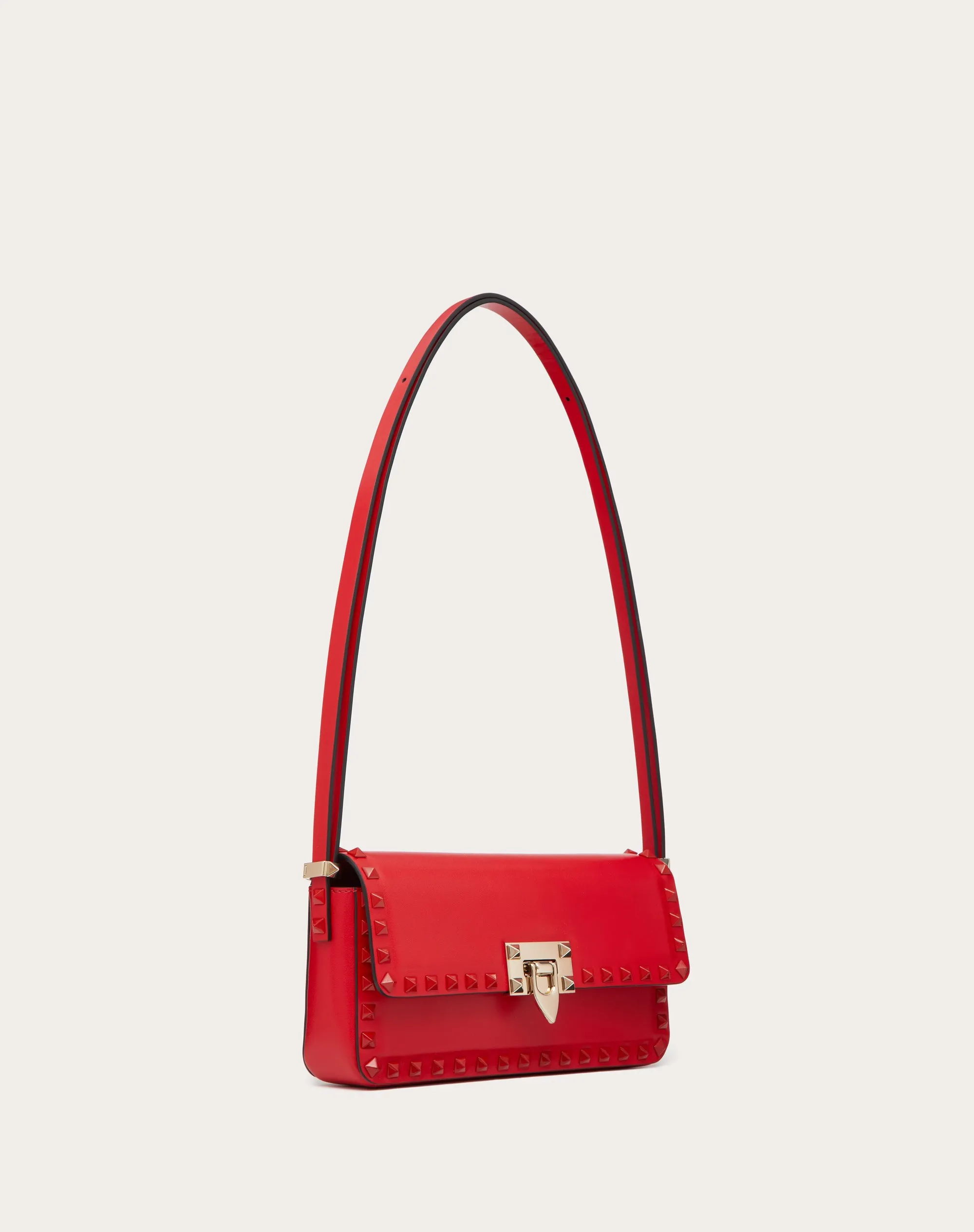 BORSA A SPALLA ROCKSTUD23 E/W IN VITELLO LISCIO