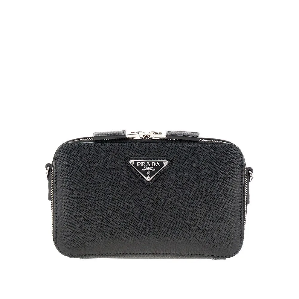 Borsa a tracolla in pelle Saffiano