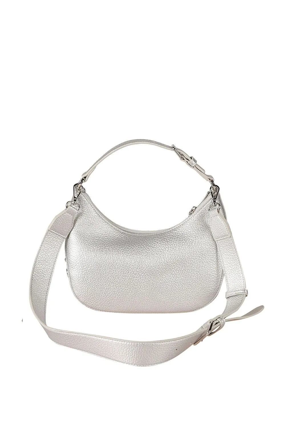 BORSA ARGENTATO LOVE MOSCHINO CON LETTERE IN METALLO 4018