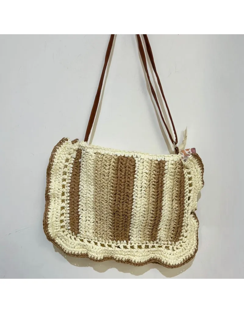 BORSA BICOLORE BEIGE