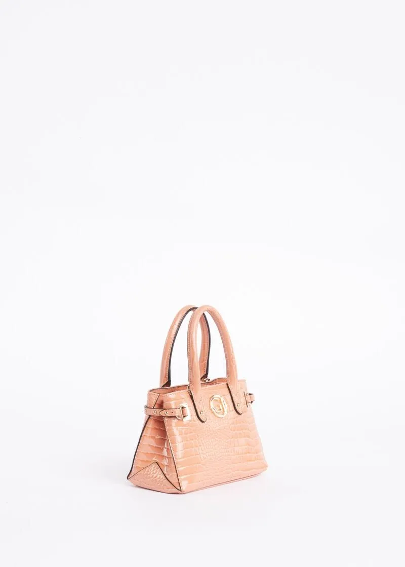 Borsa crossbody in ecopelle stampata